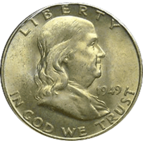 1949 P Ben Franklin Half Dollar