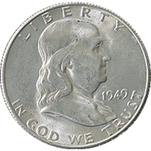 1949-S Ben Franklin Half Dollar